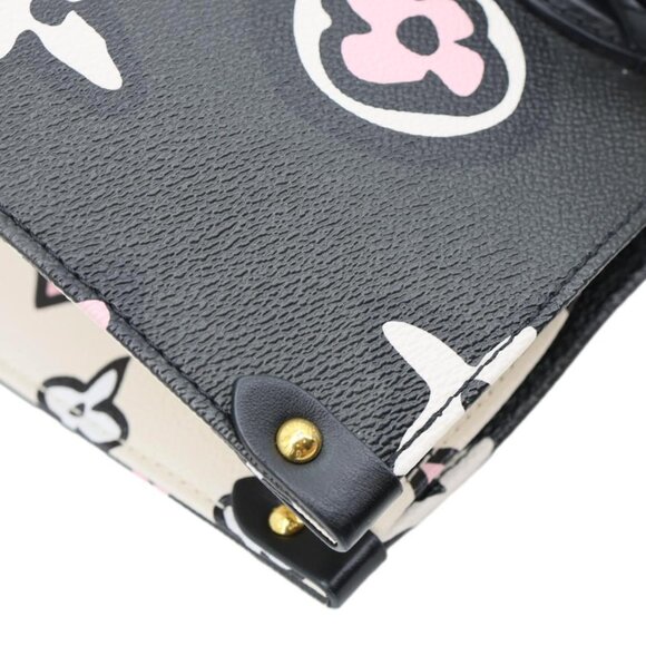 Louis Vuitton  Onthego GM Wild At Heart Monogram Giant Canvas Tote Bag Black - Picture 7 of 12
